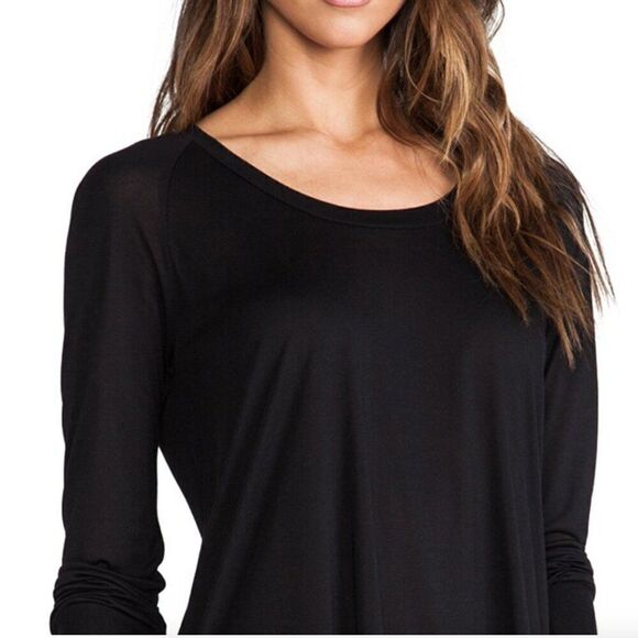 Lanston REVOLVE long sleeve black open back tunic NWT size Small - Picture 4 of 16